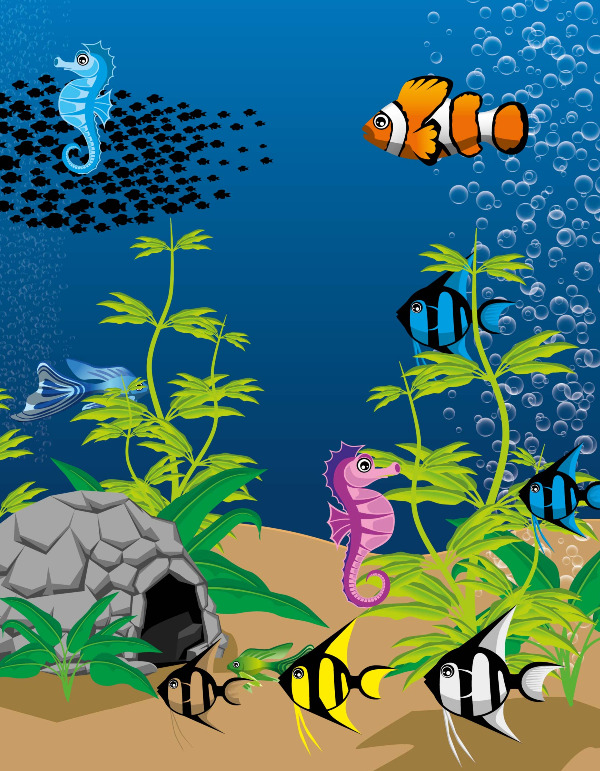 Aquarium A4 book