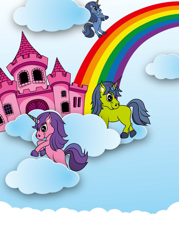 Unicorn A4 book