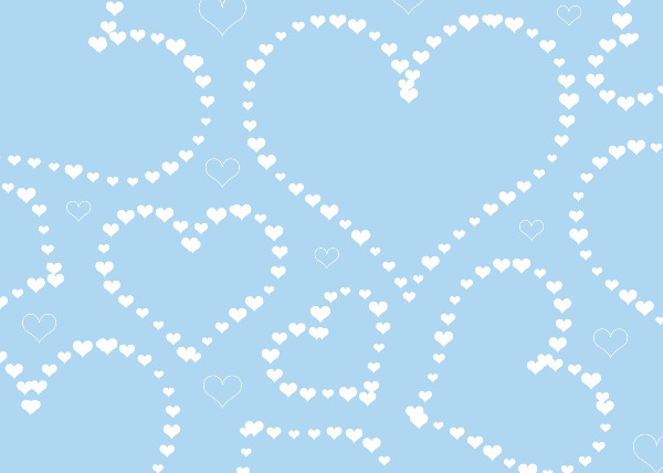 Srdce blue A4q book